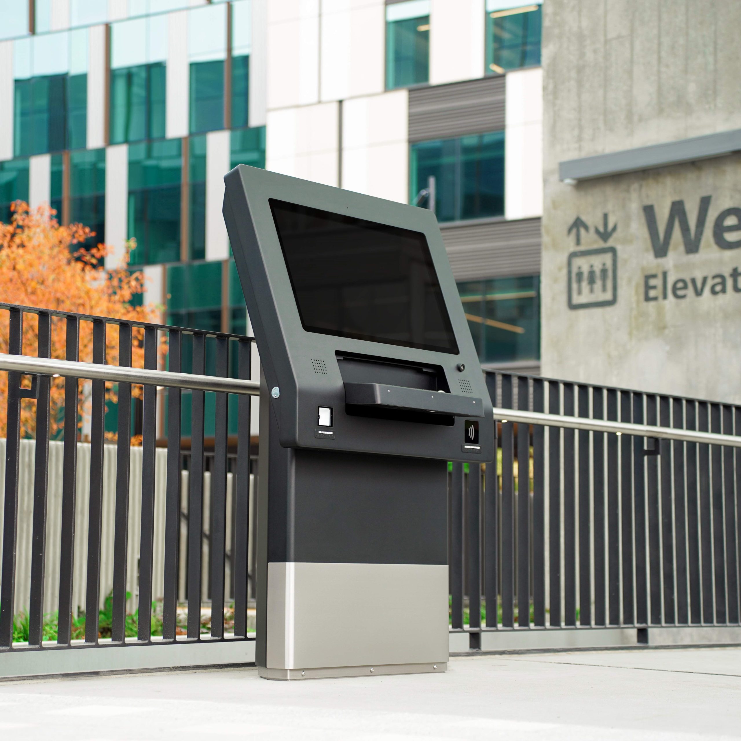Moobo smart parking kiosk on the Microsoft campus in Redmond