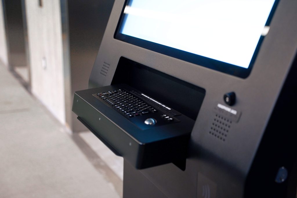 Moobo smart parking kiosk on the Microsoft campus in Redmond