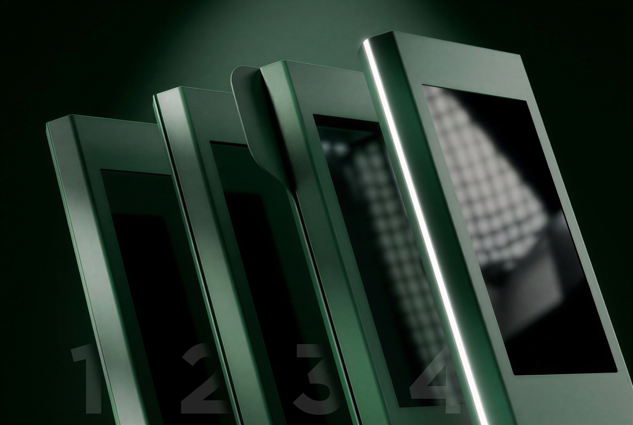 Nex enclosure detail, display surround